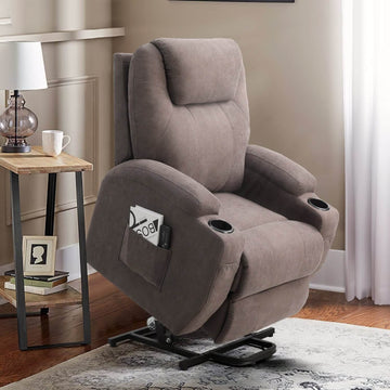 Homall Power Lift Recliner for Elderly,  Fabric Lift Chair with Heat and Massage Function